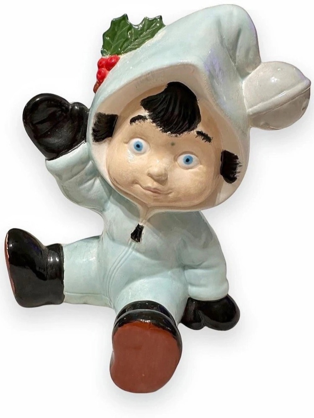 Christmas Vintage Mid Century Snowbaby Elf Figurine 6 Inch Christmas Decor Holid